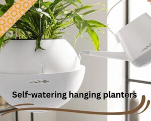 Self-watering hanging planters