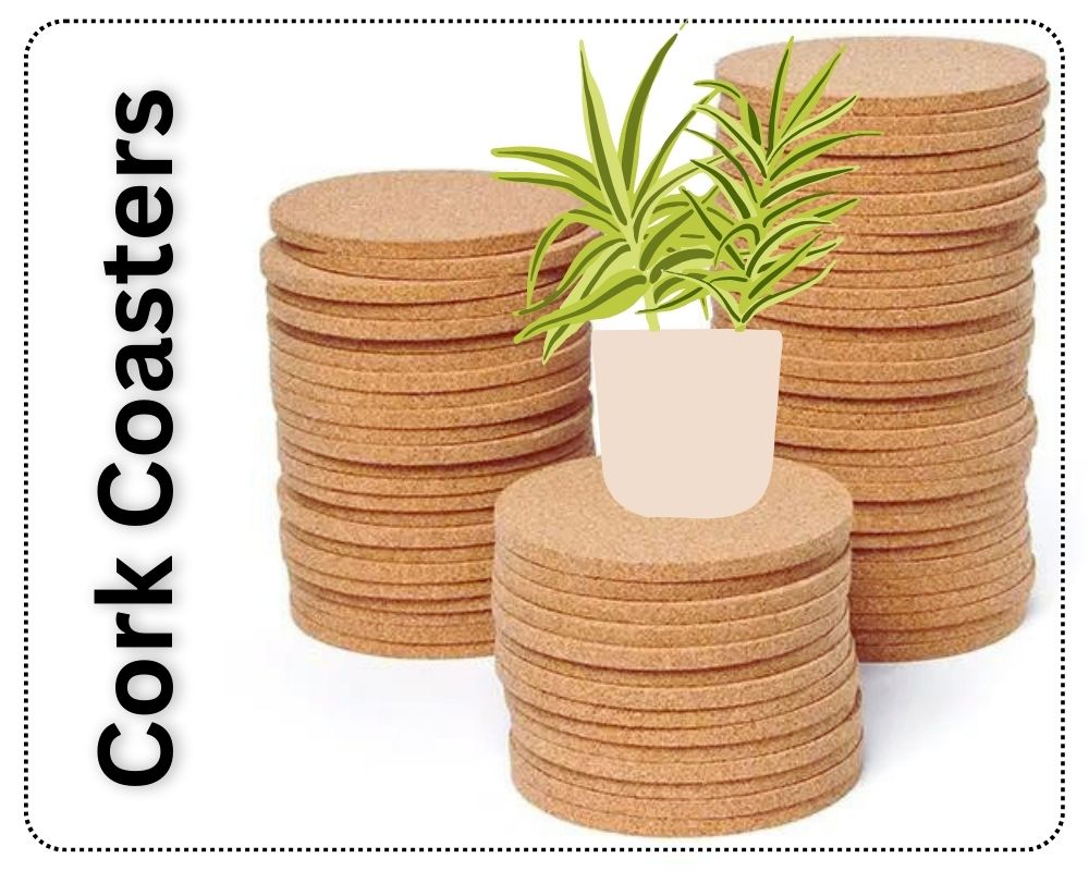 Cork Coasters to put under planters