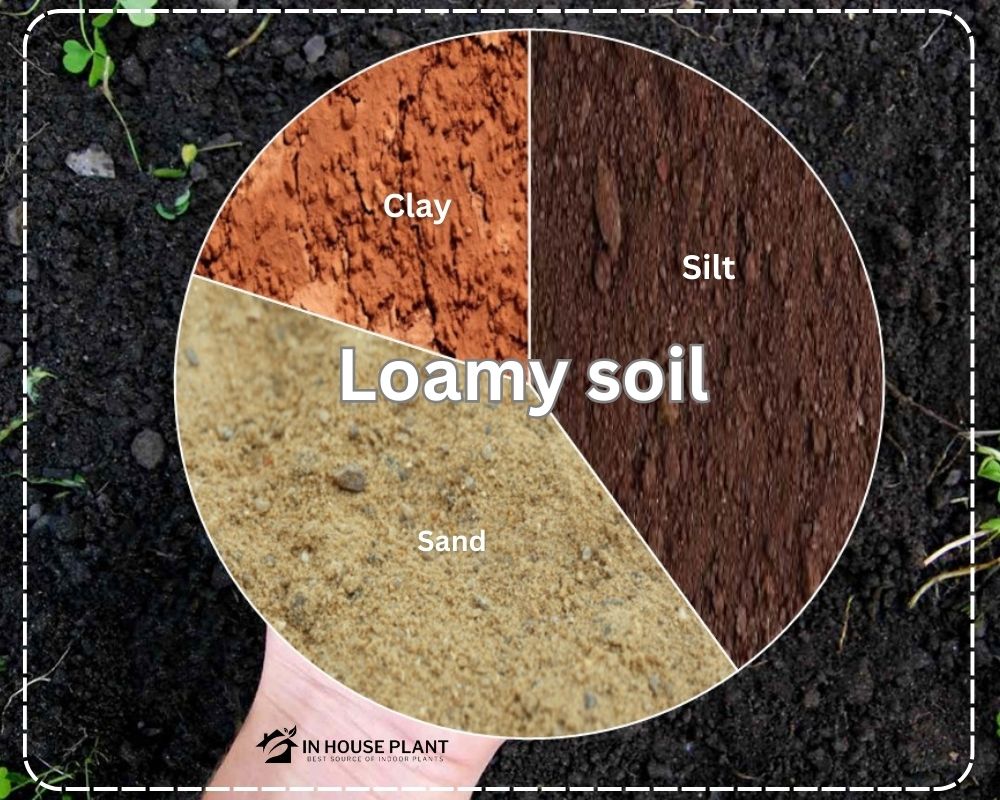 loamy soil mixture is sand and silt and clay